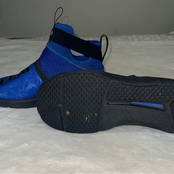 PUMA Ouma Fierce Blue and Black Strap Sneakers Size 5.5 - Picture 3 of 8